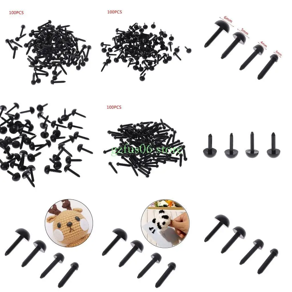 

D5QF 100pcs 3 мм/4 мм/5 мм/6 мм DIY для кукол.