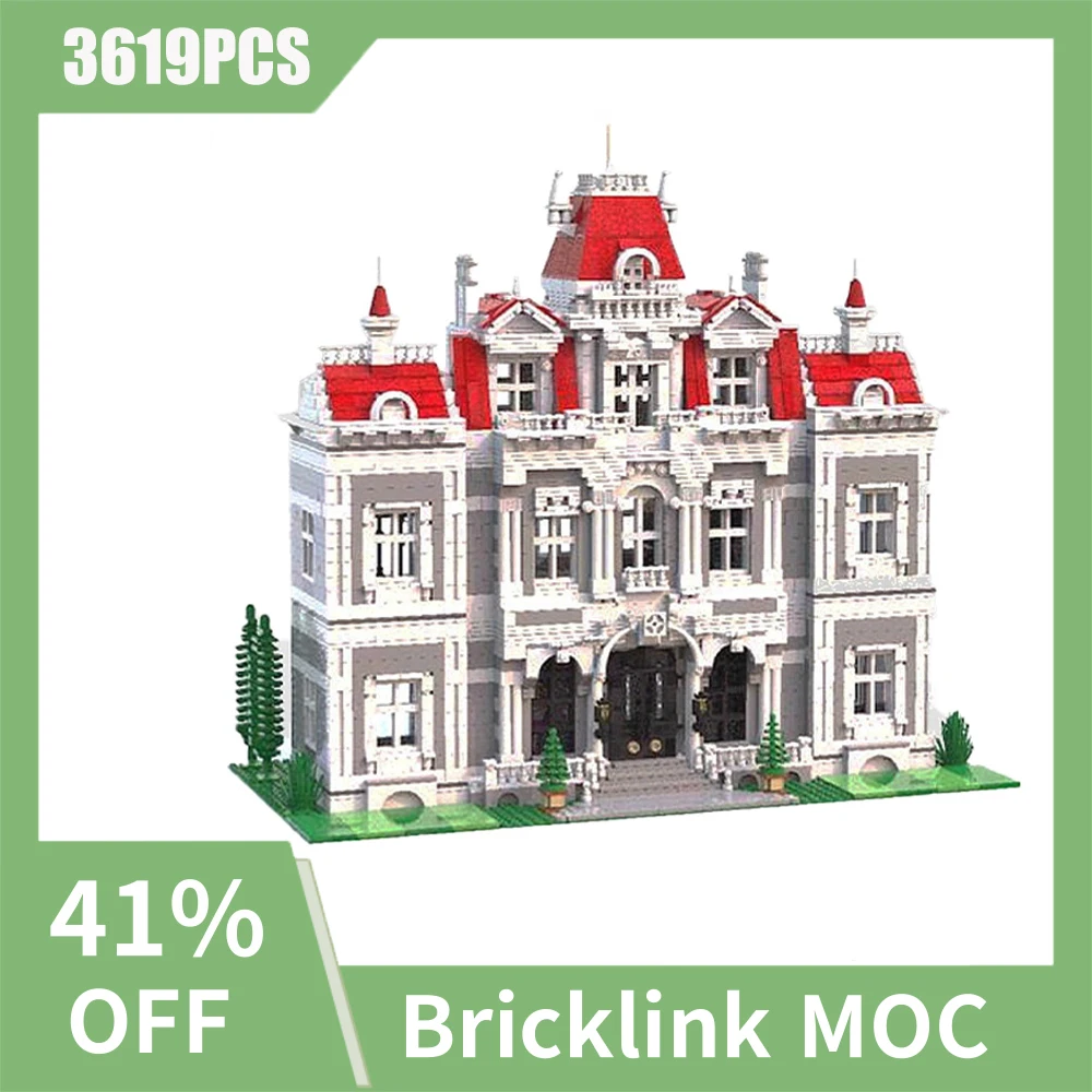 NEW 3619pcs MOC European Medieval Street View KNIGHTHALL MANOR DIY creative ideas Retro child Toy Birthday Gift building blocks