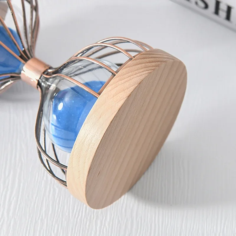 DSA- wooden hourglass timer ornament - creative living room home decor, desktop display, gift box