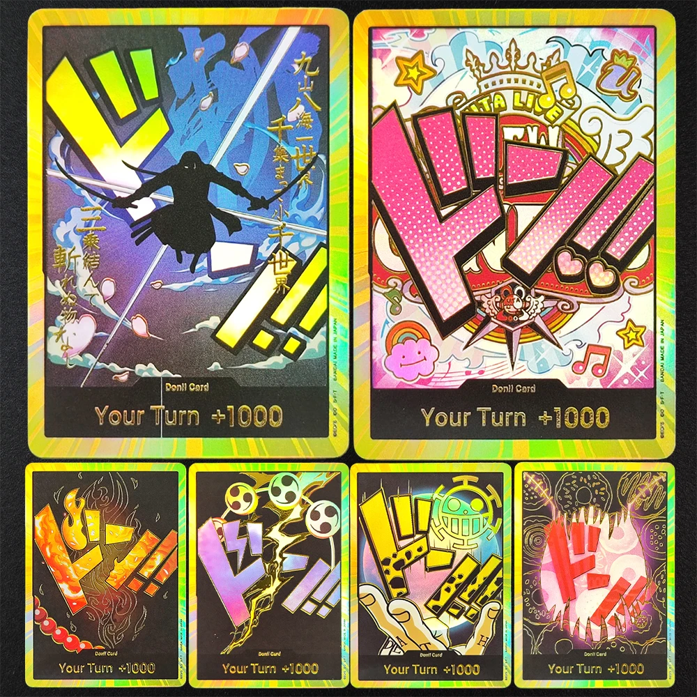 

DIY One Piece TCG English DON!! Gold Ace Luffy Zoro Trafalgar Law Yamato Uta Sabo Rebecca Donquixote Rosinante Игрушка-флеш-карта