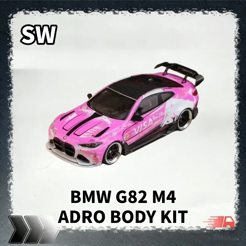 【Some in stock】SW 1:64 BMWG82 M4 ADRO BODY KIT Widebody Modification Simulation Alloy Car Model, Festival Gift, Collection Piece