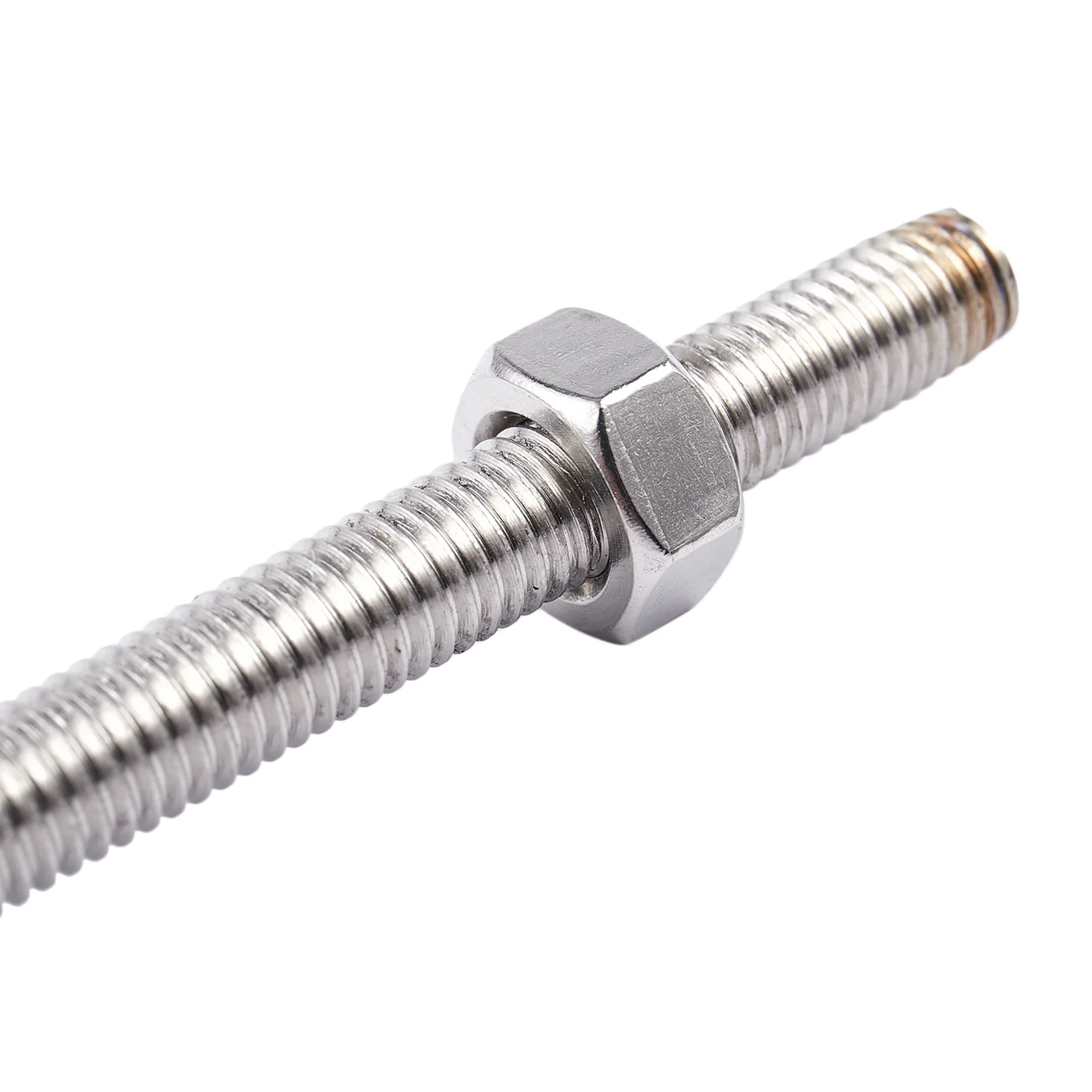 

LICE-3X 320Mm X M8 Stainless Steel Thread Bar Stock Rod Silver Tone