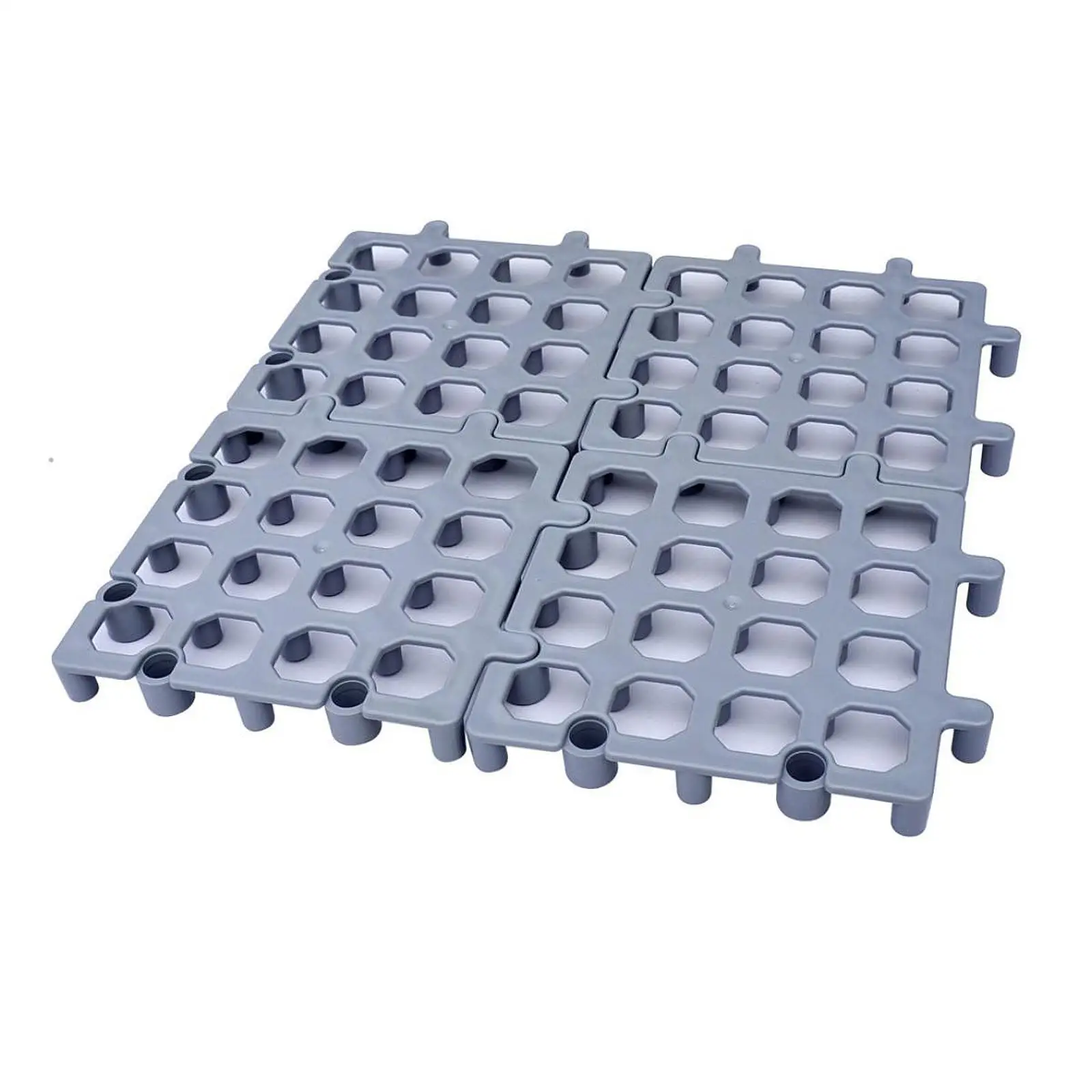 Floor Pallet for Storage Ventilation Storage Pad Interlocking 13.2x13.2x1.5 Inch