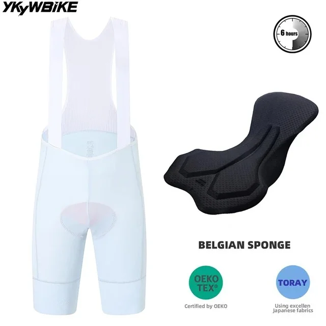 YKYW Herren Sommer Lila Radsport-Trägerhose Italien MITI Trägerhose Rennrad-Trägerhose Belgien Elastic Interface Gepolsterte Fahrradhose
