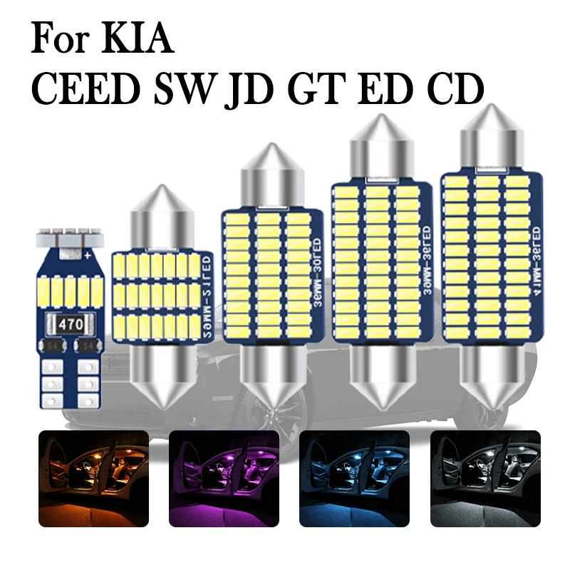 

Car LED Interior Lights Canbus For KIA CEED SW JD GT ED CD 2006 2007 2008 2009 2010 2013 2017 2018 2019 2020 Auto Accessories