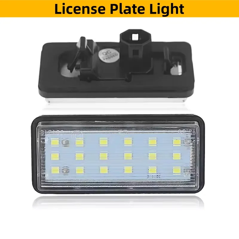 2x LED License Plate Light For Lexus Cruiser Prado J100 J120 J200 Lexus LX470 LX570 GX470 Toyota Reiz Mark X Number Plate Lamps