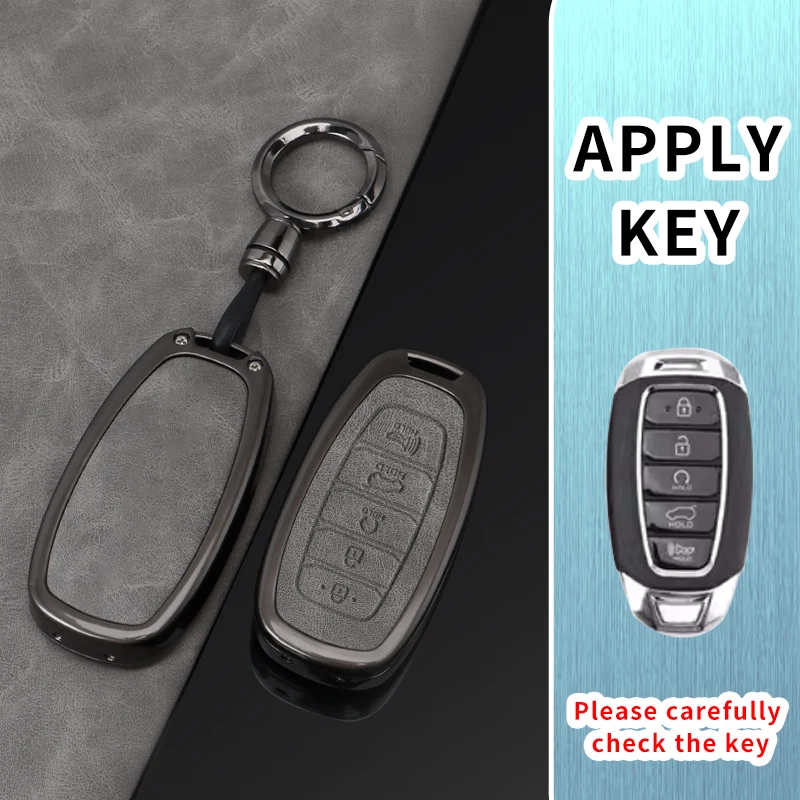 5 Buttons Car Key Cover Case Shell for Hyundai I30 Ix35 Kona Encino Solaris Azera Grandeur Ig Accent TM Palisade Santa Fe