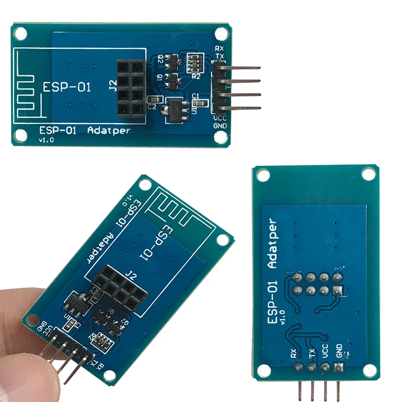 ESP8266 ESP-01 Serial WiFi Wireless Adapter Module 3.3V 5V Esp01 Breakout PCB Adapters Compatible For arduino