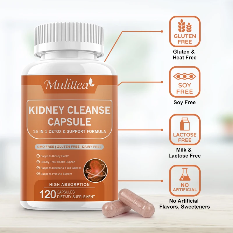 Mulittea Cranberry Extract Support Kidney Cleansing Detoxification and Repair Supports normal urinary tract health and bladder