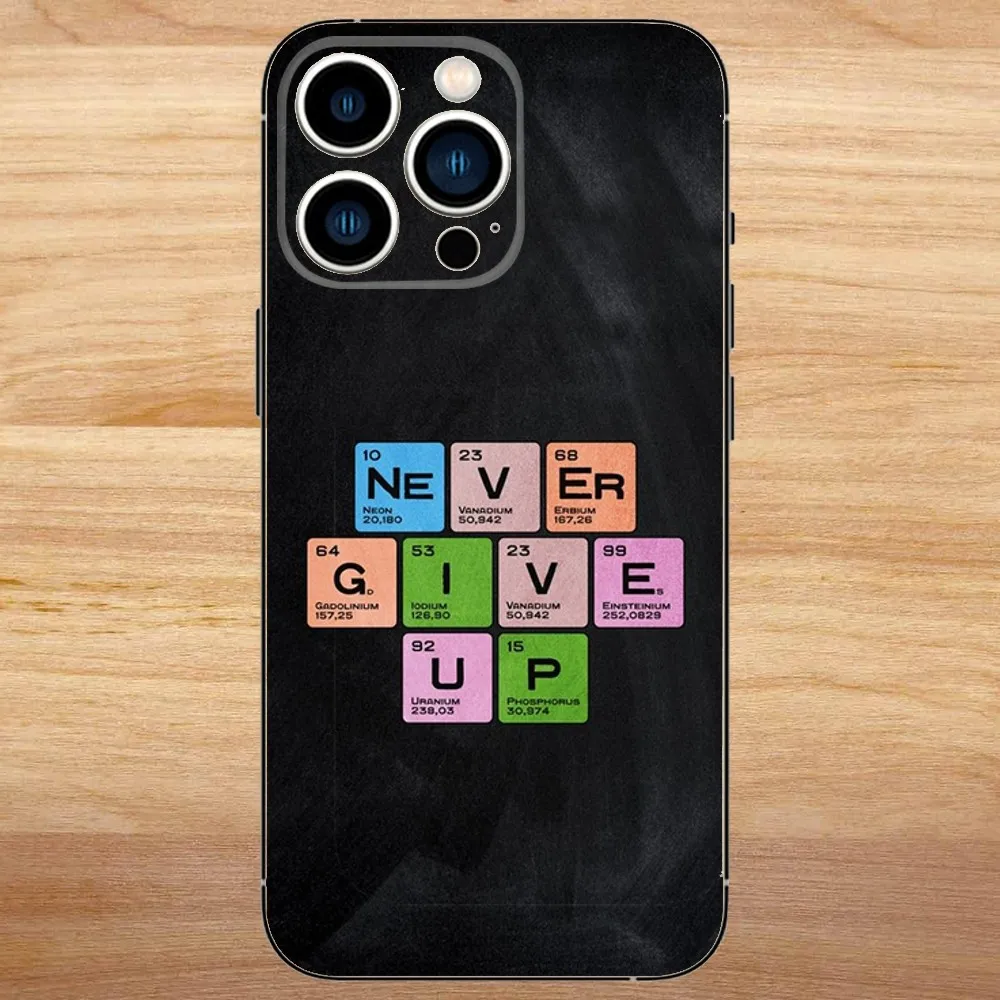 Chemie Periodiek Systeem Telefoonhoesje Voor iPhone15,14,13,12,11,Pro,Max,Plus,Mini,X,XS,XR,8,7,6,S,Plus,SE Zacht Zwart Hoesje