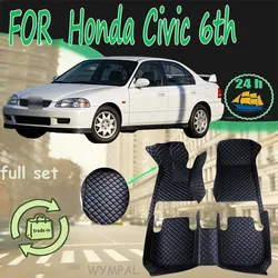 Floor Mats Car For Honda Civic 6th Ferio EJ EK EM Sedan 1999 2000 Luxury Car Floor Mats Left Or Right Hand Drive Car Accessories