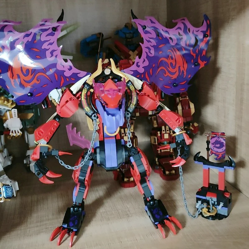 MOC Temple Dragon of Chaos Bounty Tournament Battle Arena Building Block Toy - view 2