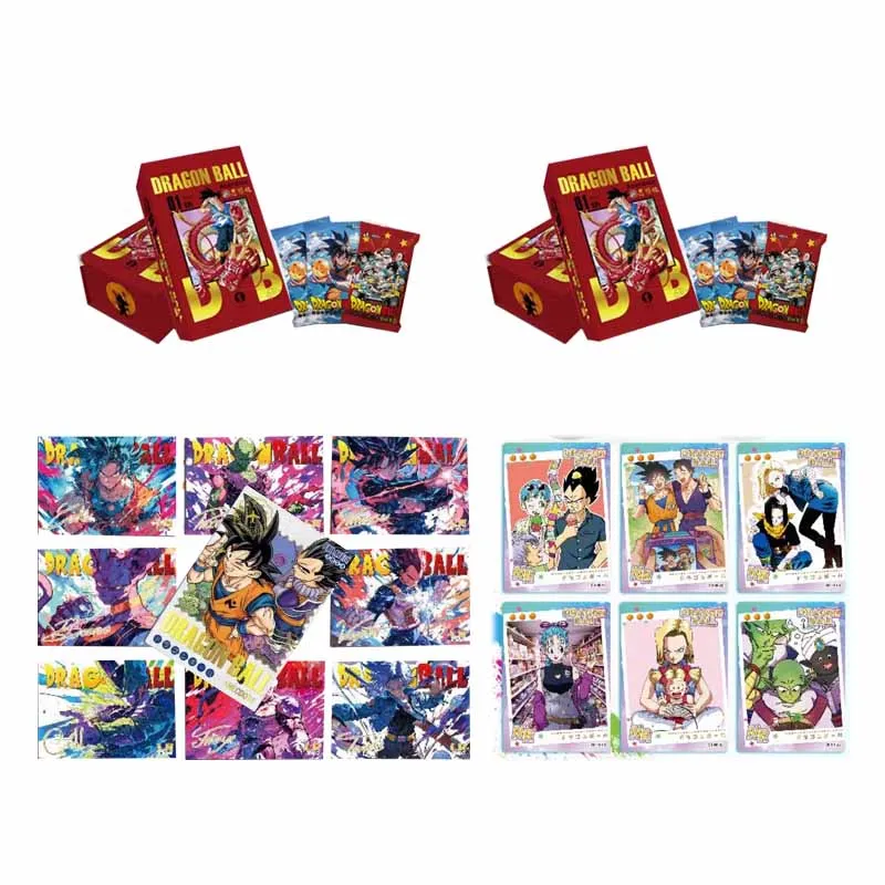 Dragon Ball Collection Cards Douqu Cultural Creationcp Group Photo Trend Stamp Battle Games For Family Original Game Toys Cards