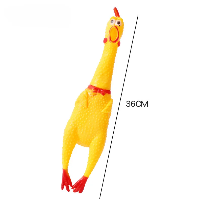 Funny Screaming Chicken Pet Dog Toys Releasing Chicken Durable Dog Chew Toys Tough Squeaky Dog Grinding Teeth Toys