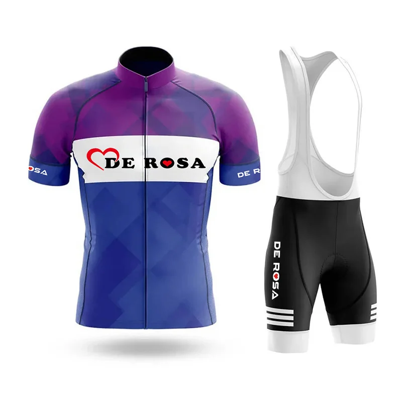 

2026 De Rosa Team Cycling Jersey Men's Short Sleeve Breathable Mountain Bike Jacket Summer Cycling Clothing
