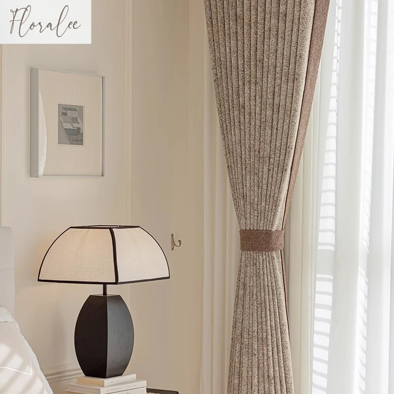 New Style Blackout Curtains for Living Room Bedroom Micro-velvet Modern and Versatile Morgan Curtains Custom Size House Decor