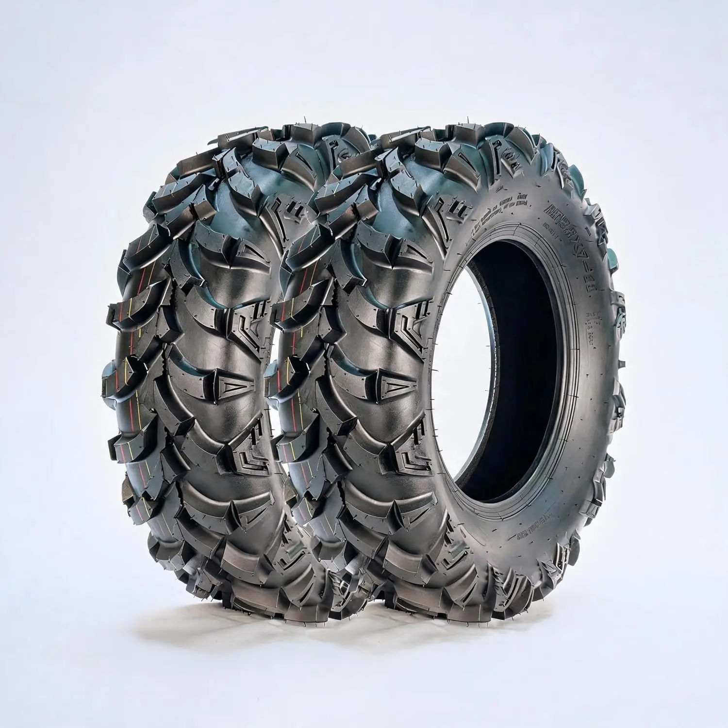 2-Pack 22x7-11 All-Terrain ATV/UTV Front Tires, Tubeless, Reinforced Side Armor, Superior Grip for Sand, Mud & Trail, Durable Wide Footprint