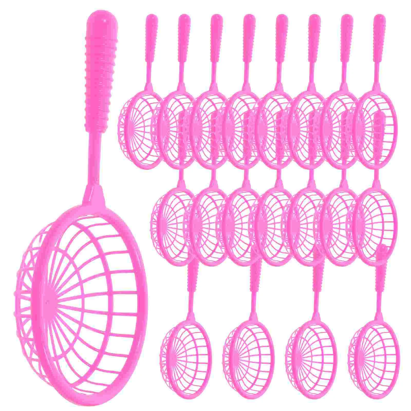 20 Pcs Fishing Toy Net Bathing Nets Catch Catcher Kids Plastic Rosy Collecting Bathtub Child