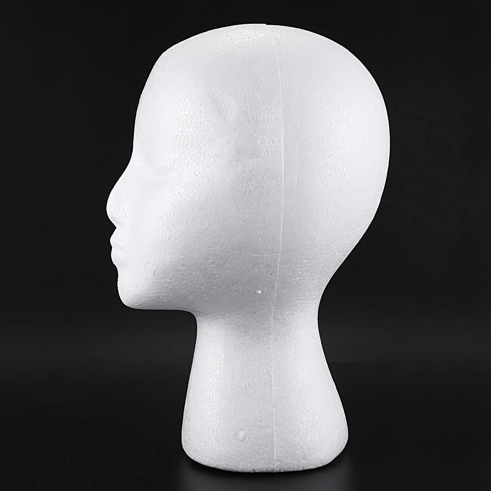 

【LOVE】5X Styrofoam Foam Mannequin Wig Head Display Hat Cap Wig Holder White Foam Head