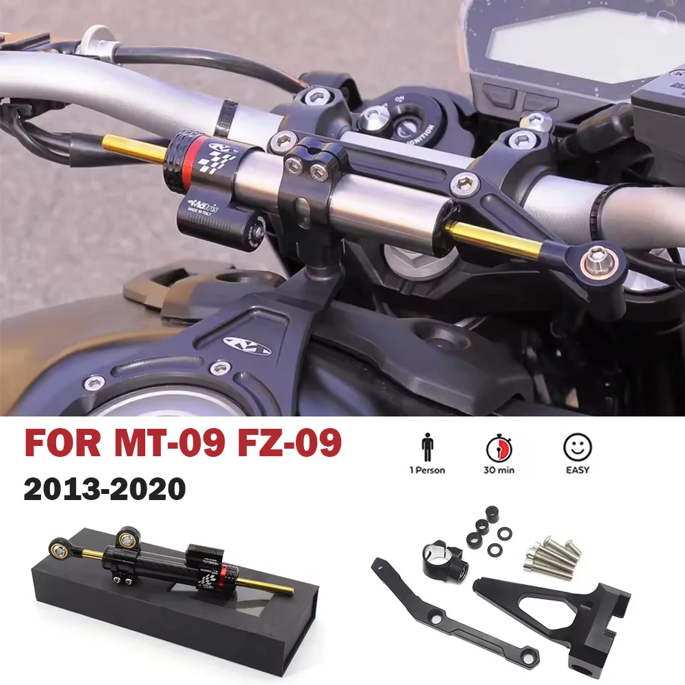 

FOR YAMAHA MT09 FZ09 Motorcycle Rotary Steering Stability Damper Bracket Installation FZ-09 2013-2020 2019 2018 2017 2016 2015