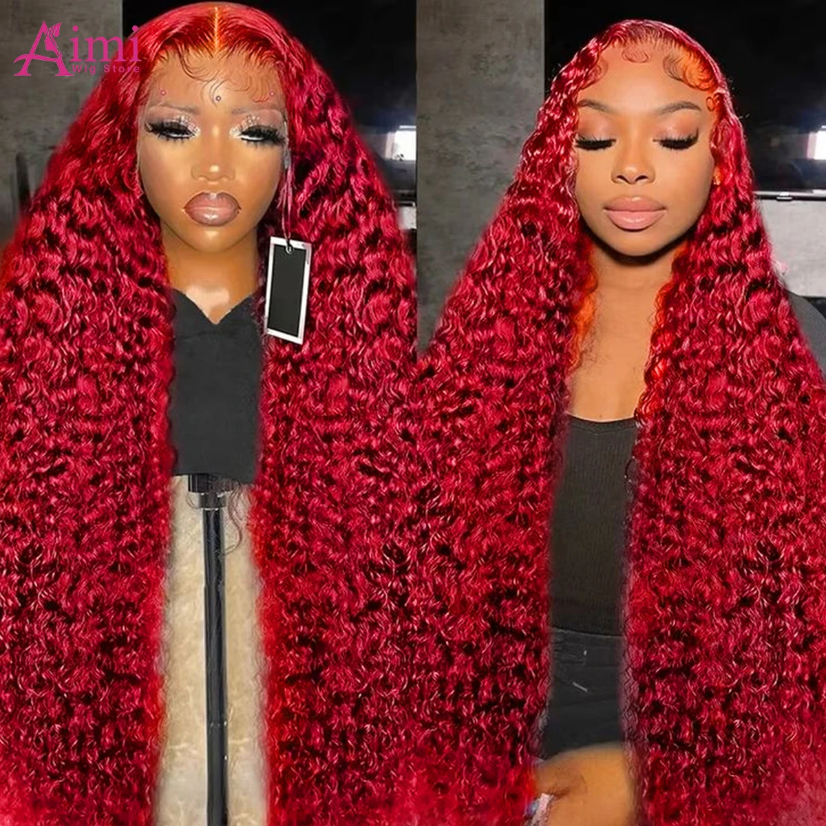 أحمر 13x6 Hd الدانتيل أمامي باروكة من شعر طبيعي 200 الكثافة مجعد موجة عميقة شعر مستعار 30 40 بوصة الملونة الدانتيل شعر مستعار أمامي شعر الإنسان للنساء