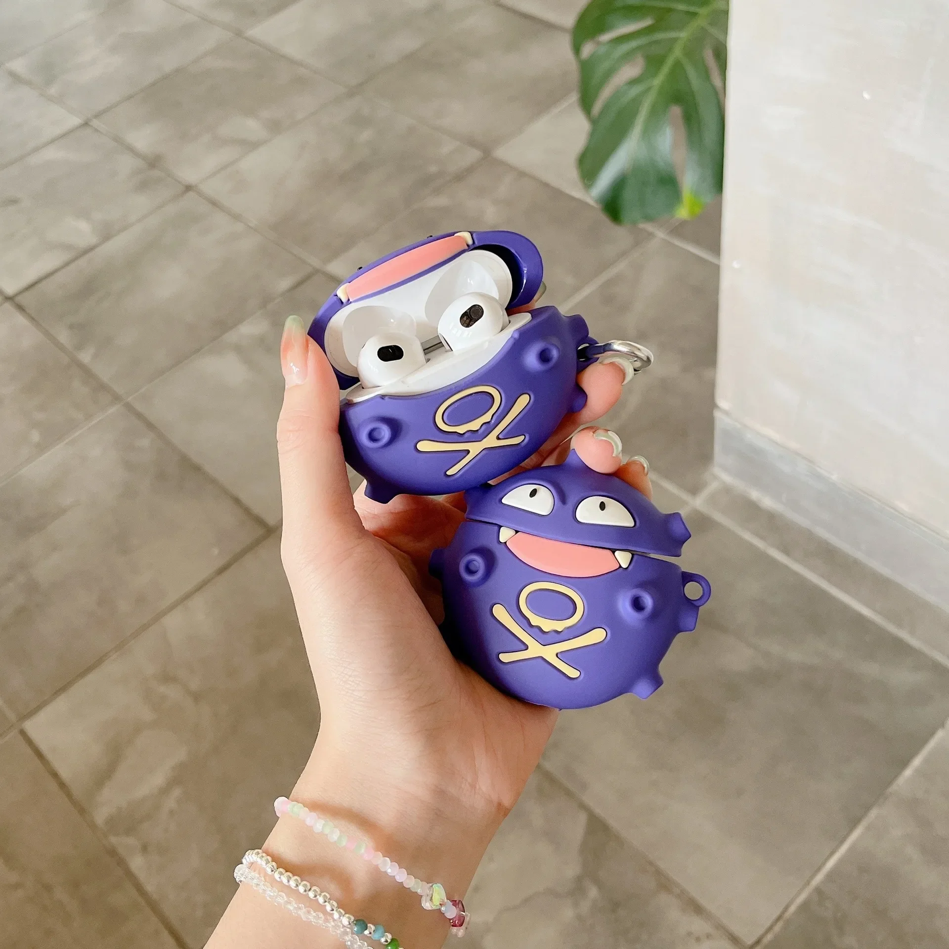 غطاء سيليكون واقي للصدمات لسماعات Airpods ، قنبلة غاز Pokémon Gengar ، حقيبة سماعات Airpods Pro 2 ، الفتيات والفتيان #4