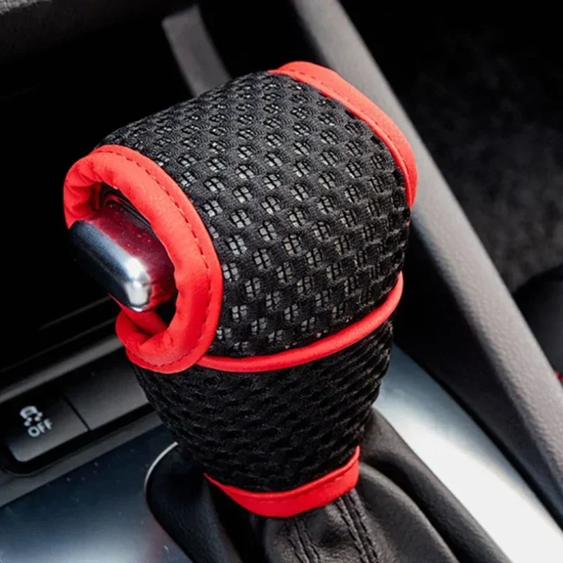 Car Shift Knob Cover Gear Shift Non Slip Grip Handle Protective Covers Universal Gear Automatic Car Interior Accessories