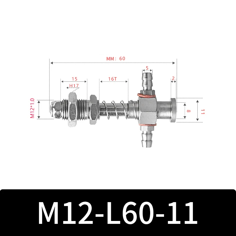 M12-11 Series Big Head  Manipulator Pneuamtic Fixture Rubber Sucker Silicone Industrial Vacuum Suction Cup Mount