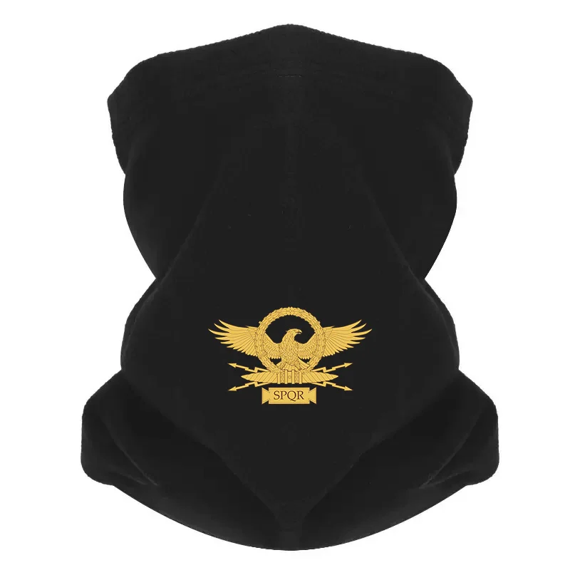 Golden eagle,laurel wreath,SPQR insignia Men Windproof Scarf Mask Neck Gaiter Hat Women cap Headgear Outdoor Keep Warm Winter Mu