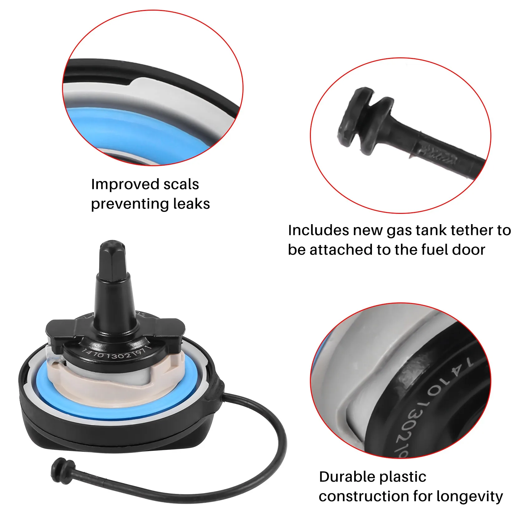 غطاء خزان وقود السيارة ، غطاء غاز لسيارات بي دبليو X1 ، X2 ، X3 ، X4 ، X5 ، X6 ، E39 ، E46 ، E60 ، E63 ، E65 ، E66 ، E70 ، E71 ، E90 ، f01 ، ميني كوبر ، من