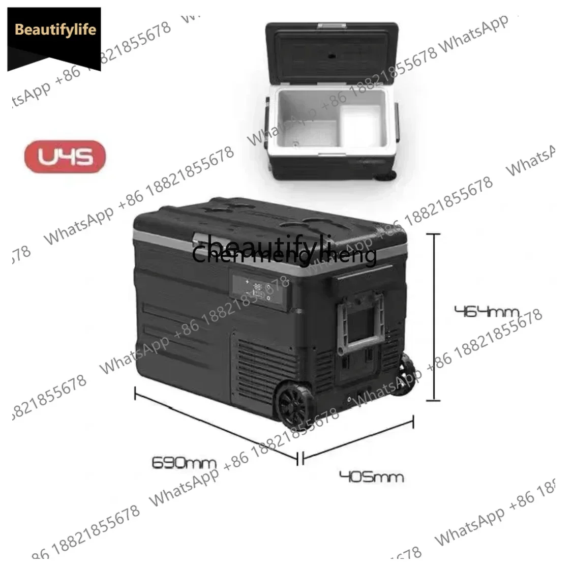 

a601 Car refrigerator U series 45/55L compressor refrigeration, dual-purpose tie rod model for cars and homes