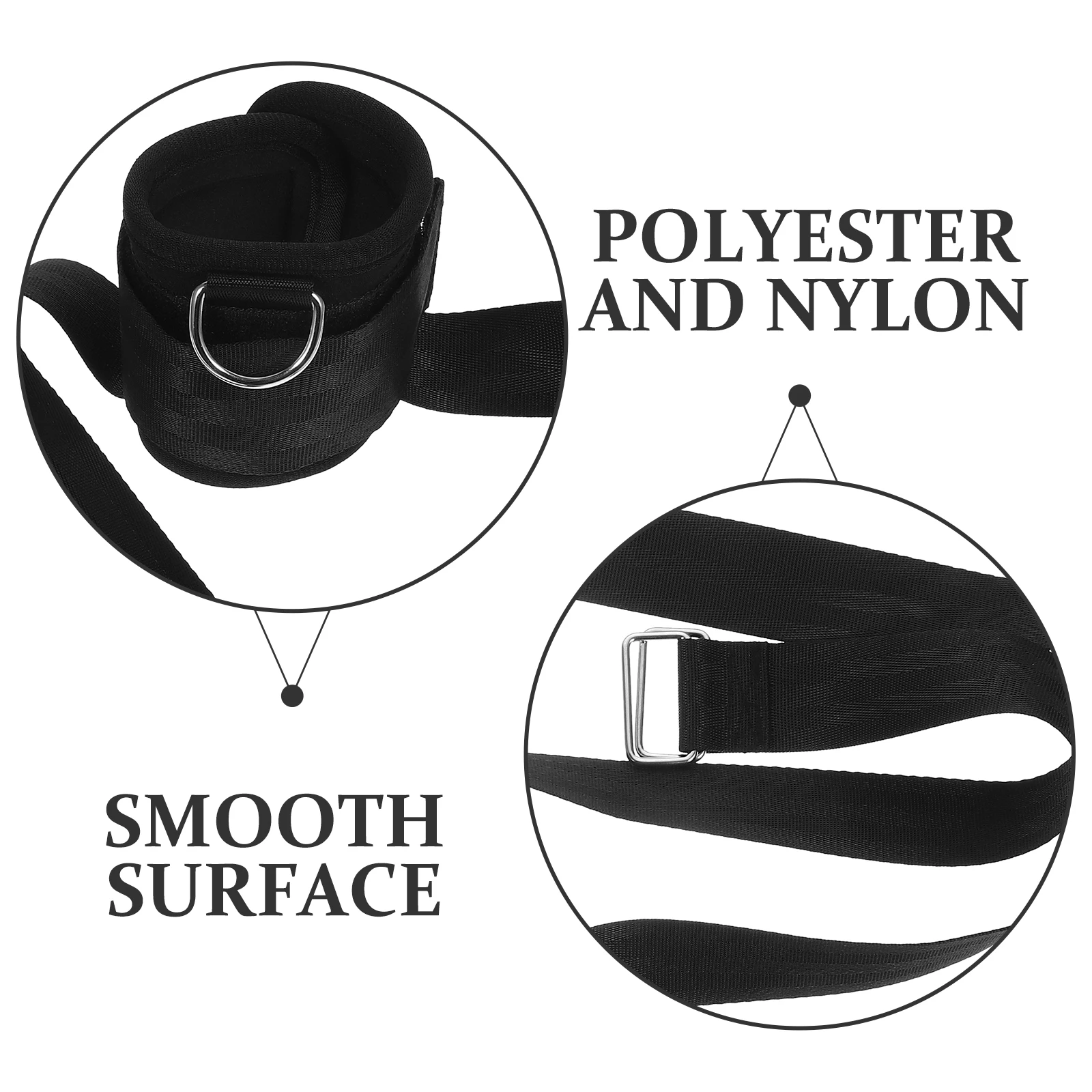 

2pcs Adjustable Fitness Sticky Design Cable Machine Attachment Gym Leg Training Wrap Durable Strap For Women Leg Hip Exercise