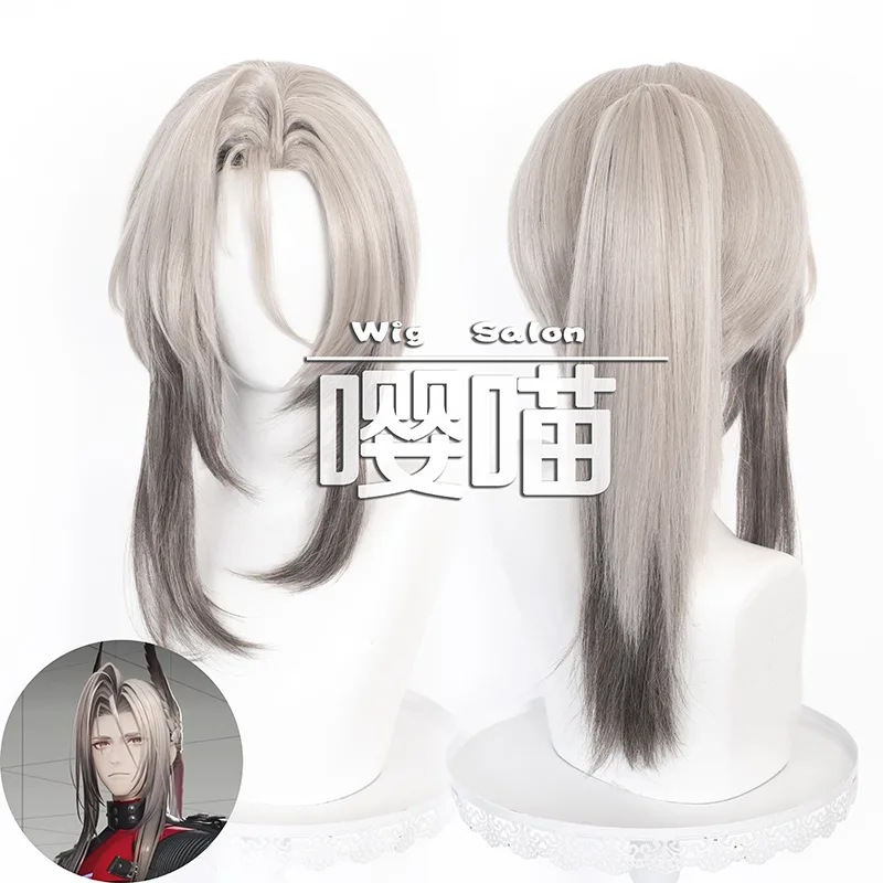 

Pogranichnik Cosplay Wig 45CM Wig Heat Resistant Synthetic Hair Game Arknights Cosplay Anime Wigs Halloween Carnival Costume