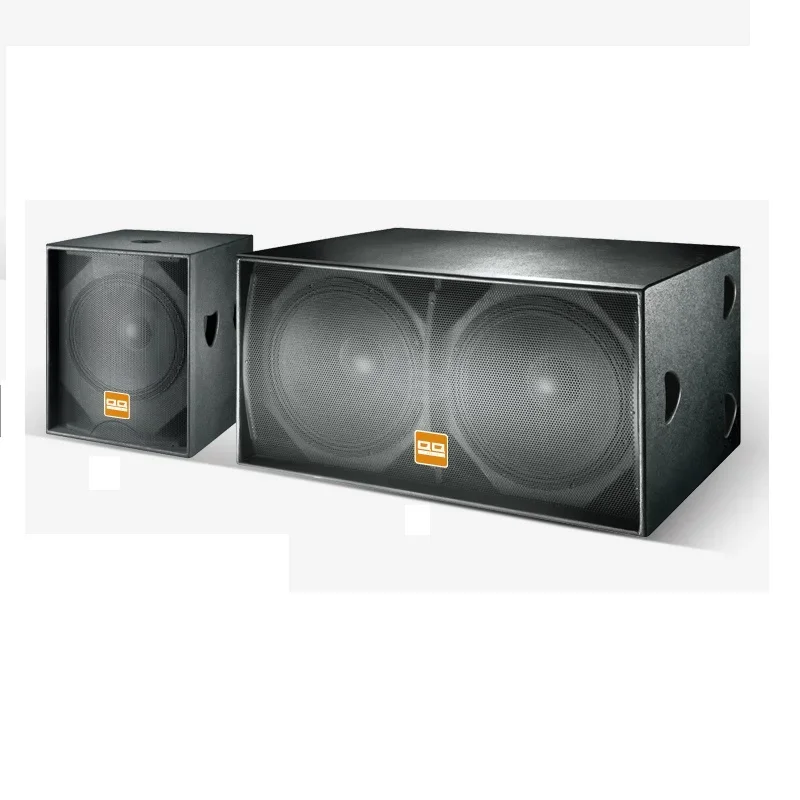 

18 Inch Super Bass Subwoofer Speaker Box for Bar,gym Metal Mini Plastic AC 300W Double 10 Inch Line Array Empty Box Passive 1"