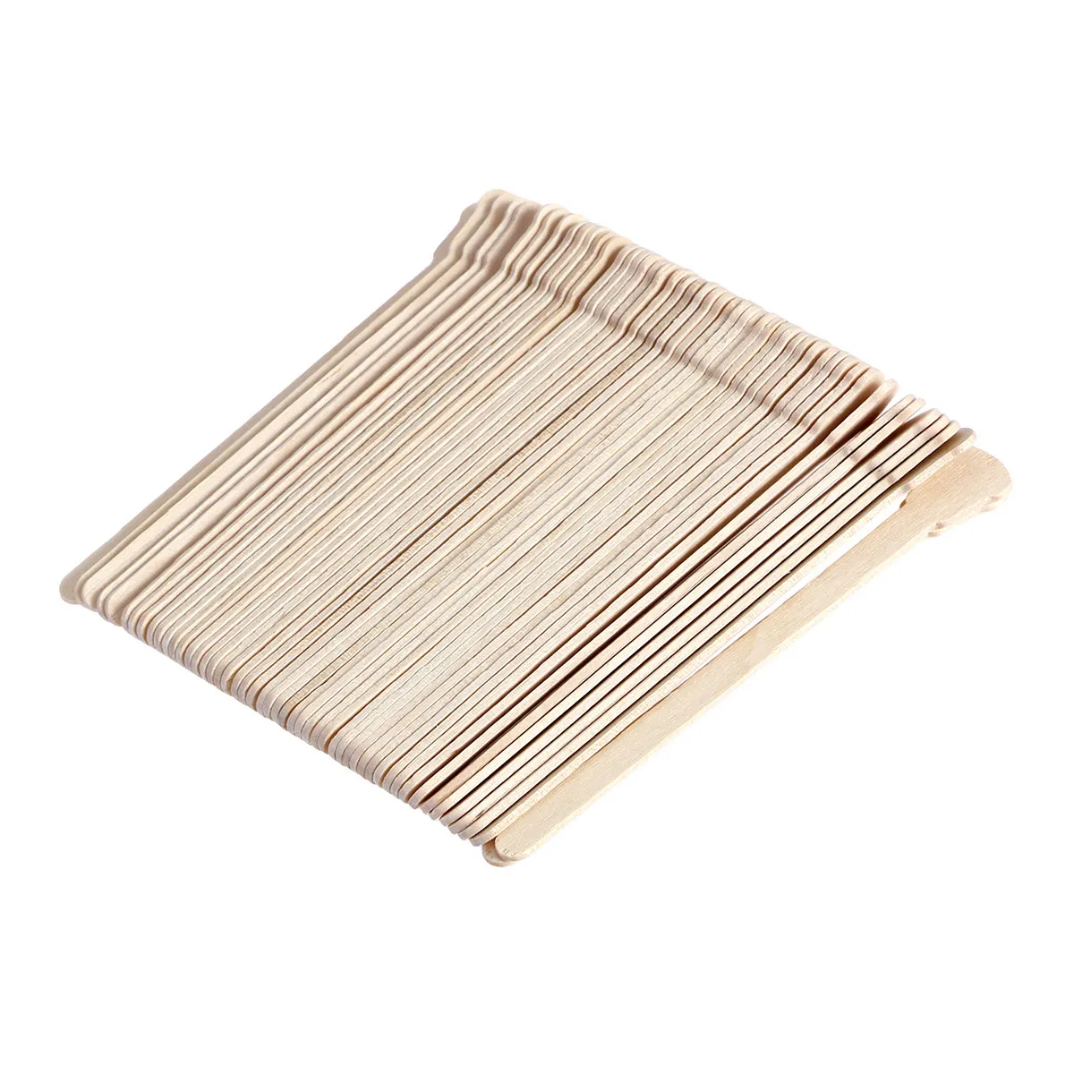100 pcs Wax Applicator Hair Removal Waxing Sticks Spatula Wooden Halloween Christmas New Year Hair Removal Wax Sticks Spatulas