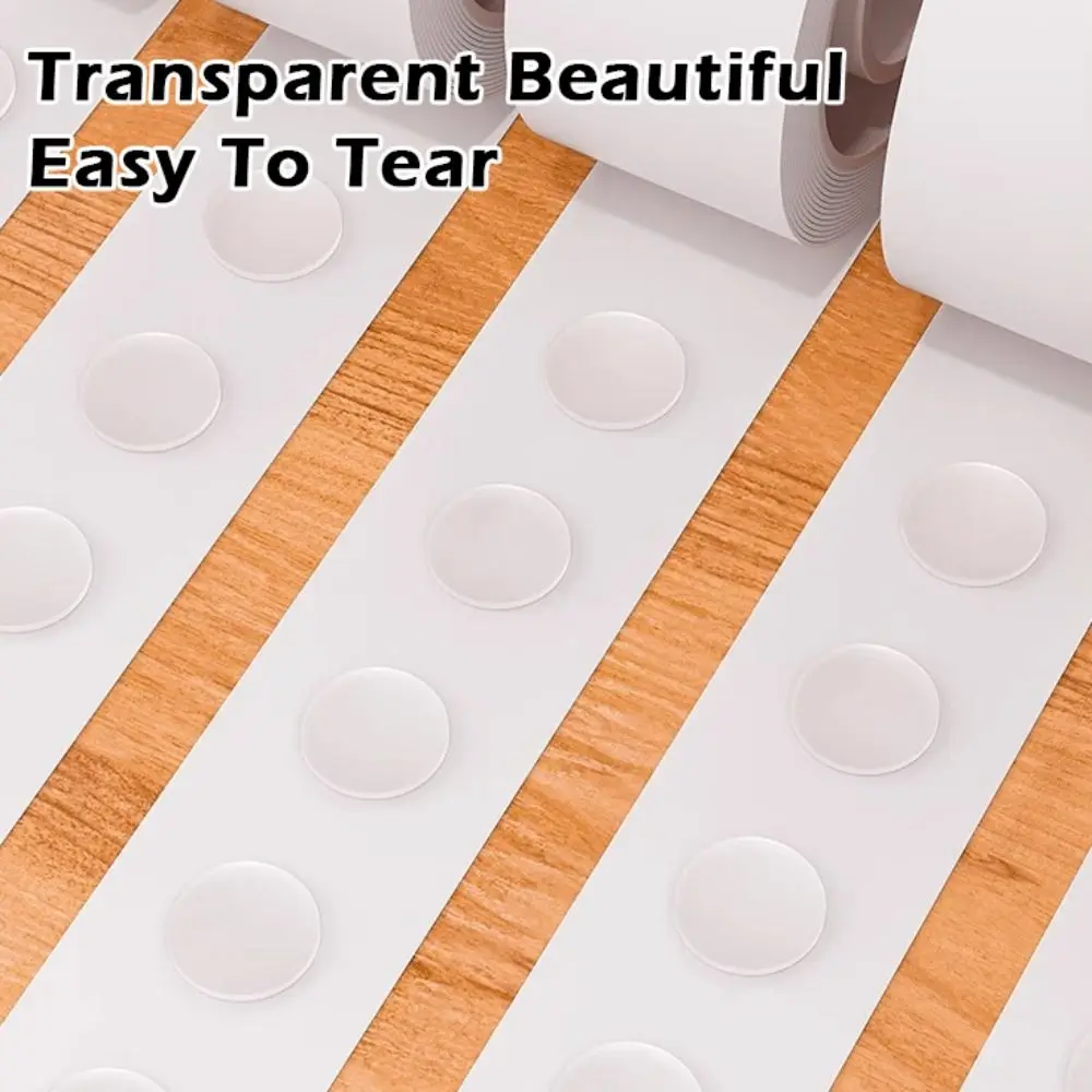 

100 шт./рулон, прозрачная клейкая лента с точками, съемная, легко очищаемая, двусторонняя клейкая лента, клейкая лента для воздушных шаров, для скрапбукинга и DIY