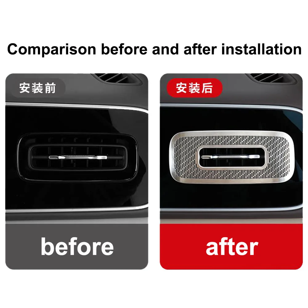 2 Pcs Fit For New AITO M7 2026 Driver And Co Driver's Exhaust Masks Automotive Modification Parts Stainless Steel Dust Cover