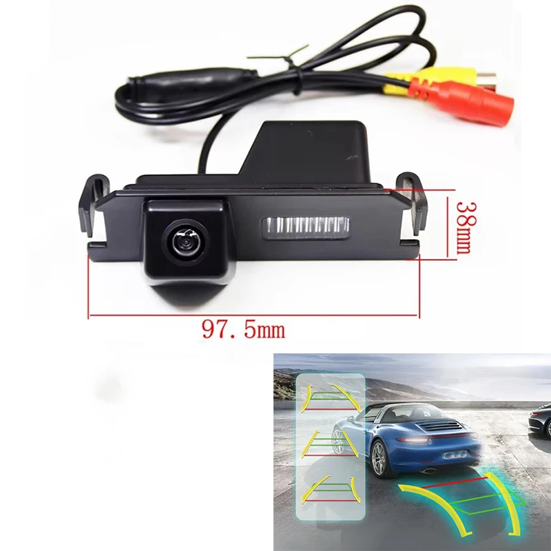 For Hyundai I30 Rohens Solaris Genesis Coupe Elantra Verna For Kia Soul K2 RIO Dynamic Trajectory Car Rear View Reversing Camera