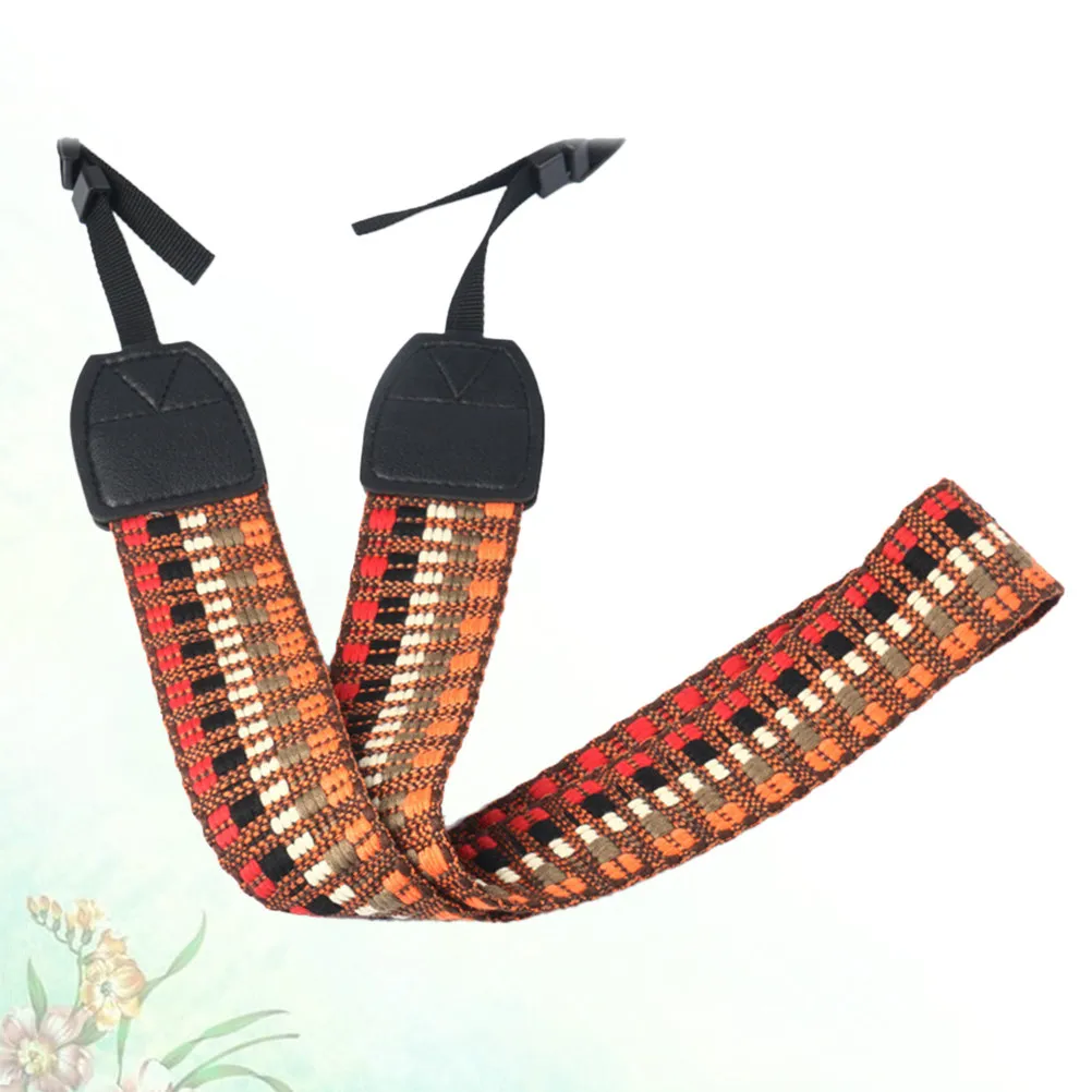 Dslr Camera Strap Vintage Style Adjustable Comfortable Cotton Woven Shoulder Neck Strap for Digital Cameras Outdoor Travel
