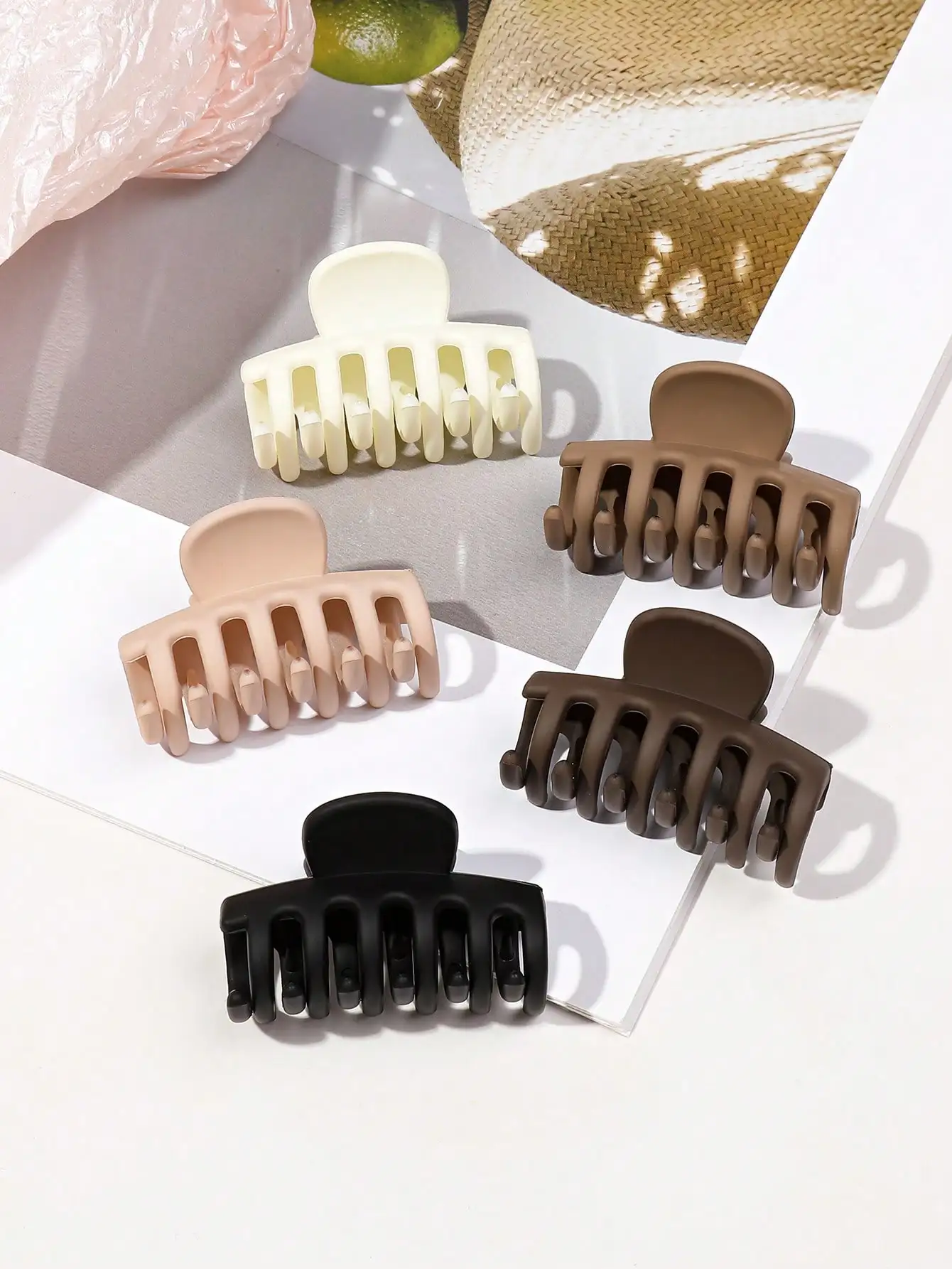 5 Stück mittelgroße 1,7 Zoll neutrale Haarklammern für Frauen und Mädchen, dünnes, dickes Haar, rutschfeste Haarklammern, Haar-Accessoires – Detail 11