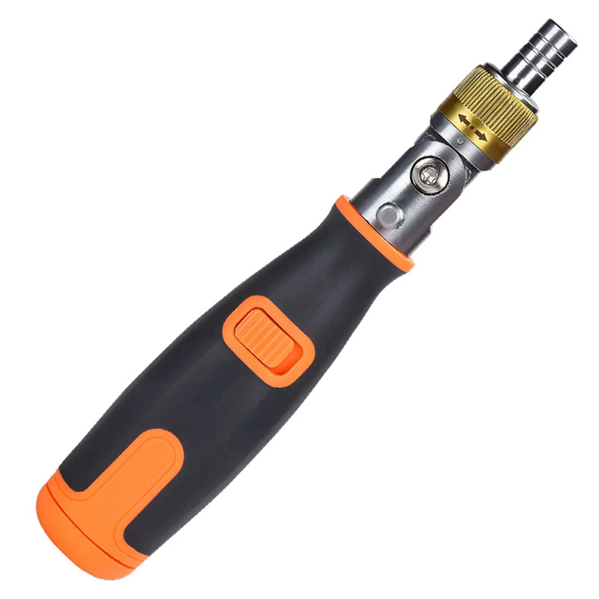 

10-In-1 Orange Screwdriver Set Bidirectional Ratchet Deformation Multi-Angle Special-Shaped Screwdriver with Batch Head