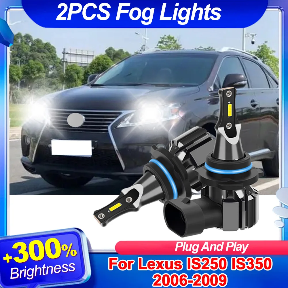 

Для Lexus IS250 IS350 2006-2009 Противотуманные фары 9006 HB4 30000Lm Супер яркие передние противотуманные фары Canbus 6000K Белый 12 В