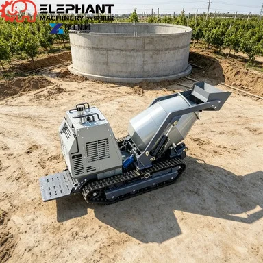 Portable Concrete Mixer Electric 280L All-in-one Structure Easy Transfer Between Sites