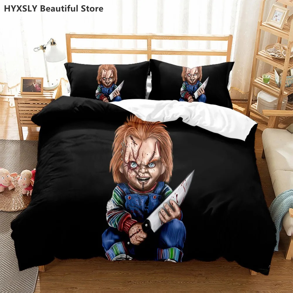 Cult of Chucky Horror Movie 3D Duvet Cover Bedding Set Comforter Linen Pillowcases Gift Home Decor Single Double Twin King Queen