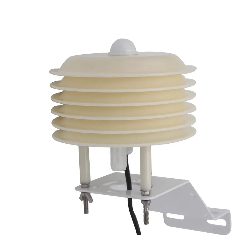 

Outdoor small weather station air temperature and humidity light radiation integration