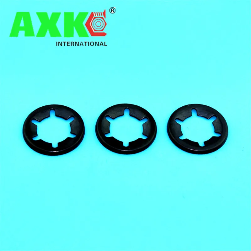 65Mn M3 M4 M5 M6 M8M10 Tooth Starlock Push On Locking Washers Speed Clips Fasteners Assortment Kit Quick Speed Locking Washers