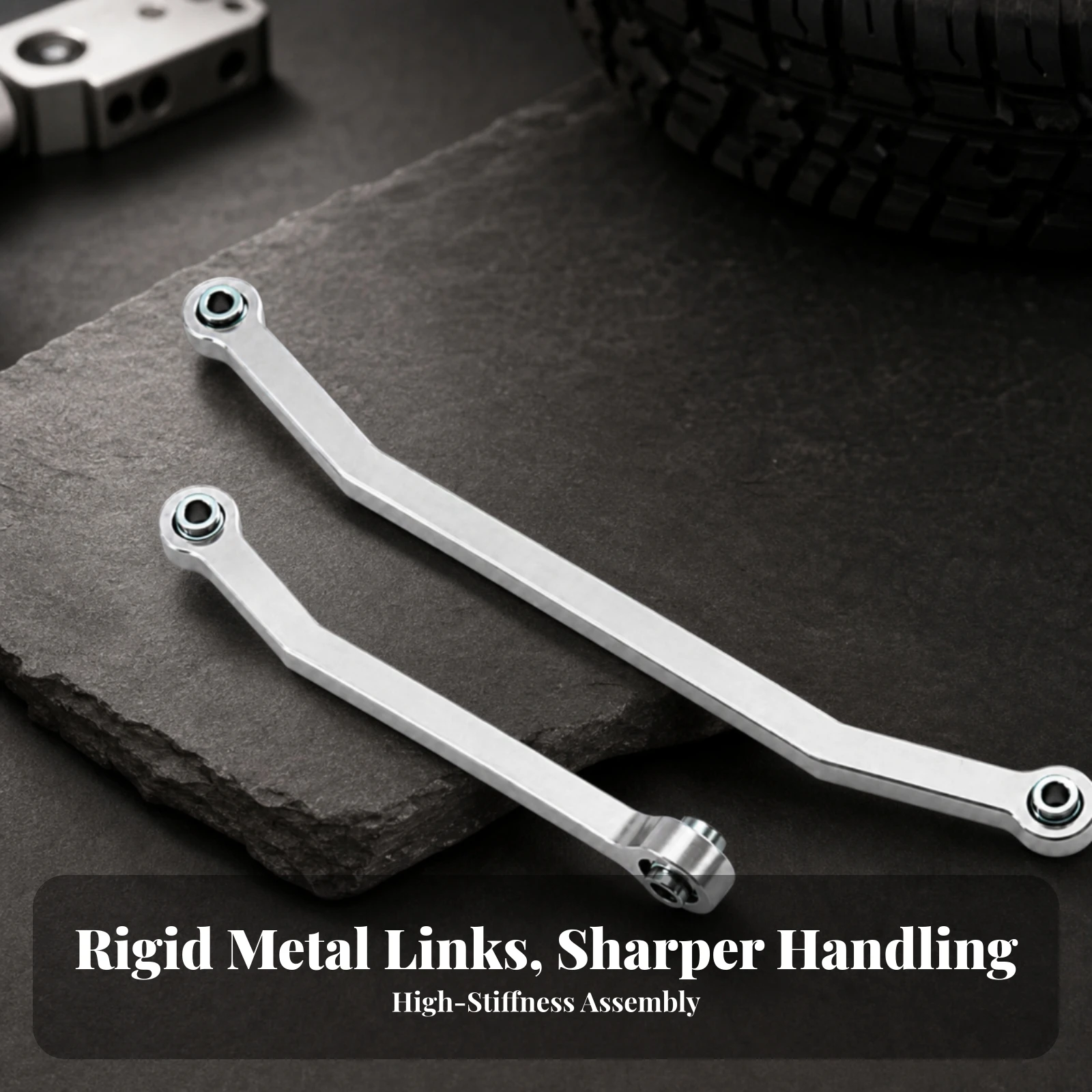 Steering Tie Rods Sturdy Steering Rods with Joint Ends Tie Rod End Low-Profile Hardware High Strength for Hobbyists