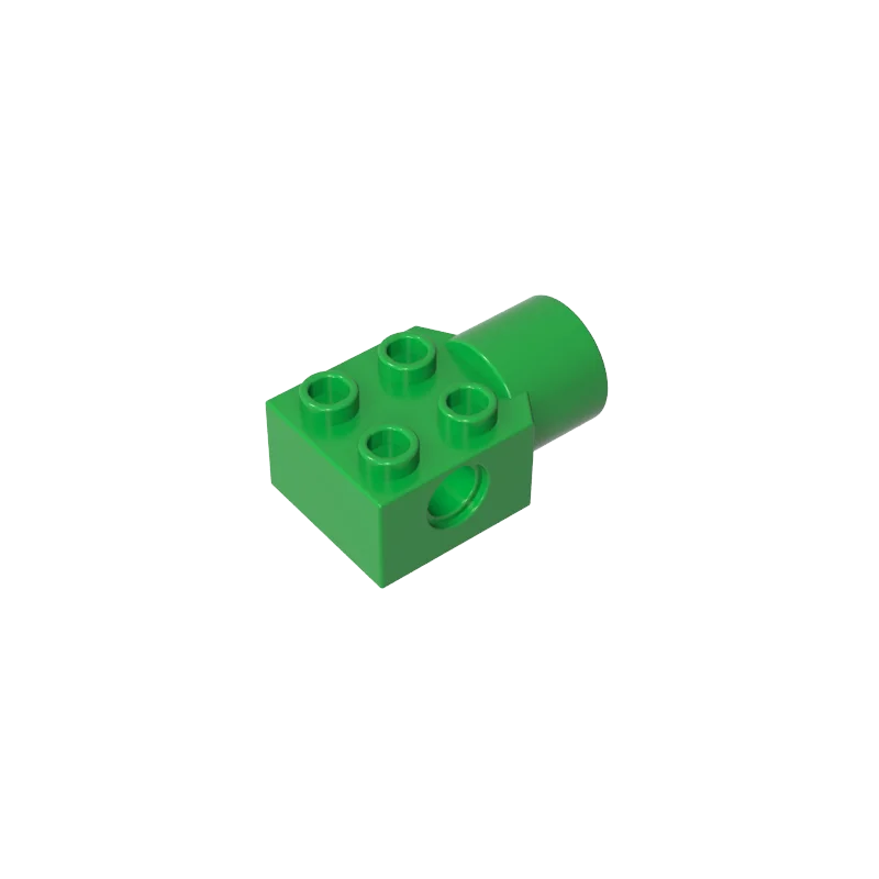 Gobricks 1 pièces MOC Technic brique spéciale 2x2 avec trou de broche prise de Joint de Rotation Compatible avec les pièces de brique modèle 48169 48370