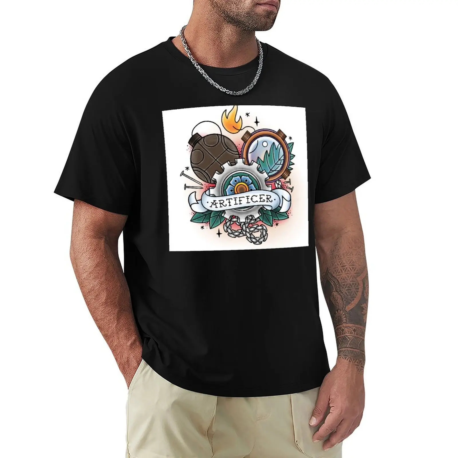 

Artificer - Vintage D&D Tattoo T-Shirt graphic shirts shirts graphic tees mens shirts graphic tee