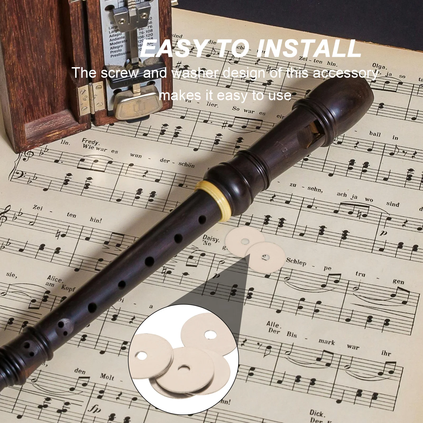 

Flute Gasket Replacement Accessories Screws with Kit Fastening Washer Repair Tool